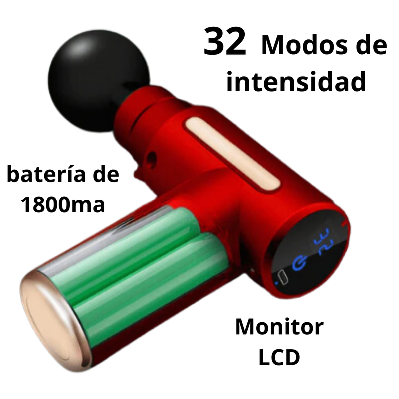 Pistola Masajeadora + Pasches para Dolor gratis