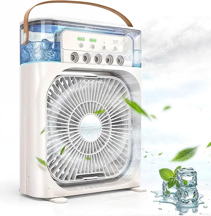 Mini Acondicionador de Aire Portátil y Humidificador