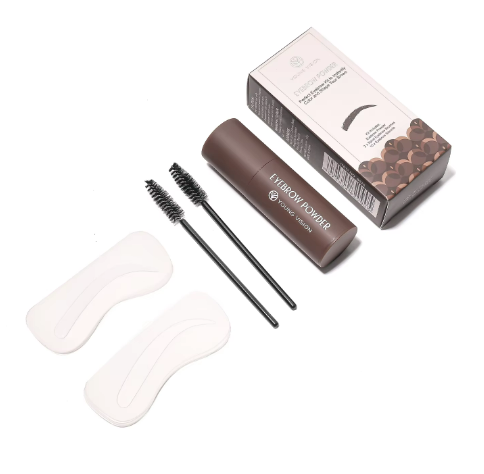 KIT DE SOMBRA DE CEJAS 6D (1 SELLO PARA CEJAS + 10 PLANTILLAS + 2 PINCEL)