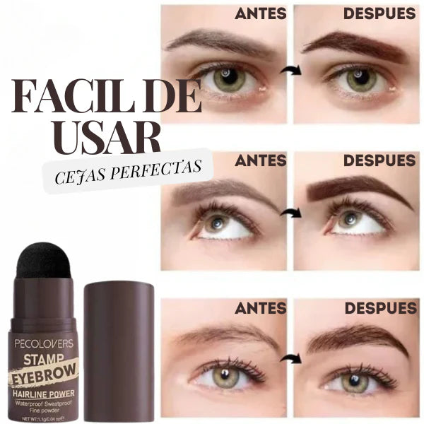 KIT DE SOMBRA DE CEJAS 6D (1 SELLO PARA CEJAS + 10 PLANTILLAS + 2 PINCEL)